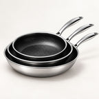 PFAS- and PTFE-Free Hybrid Stainless Steel Non-Stick Frying Pan – 24 cm, 28 cm or 30 cm