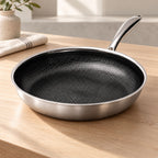PFAS- and PTFE-Free Hybrid Stainless Steel Non-Stick Frying Pan – 24 cm, 28 cm or 30 cm