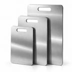 Stainless Steel Cutting Board – Double-Sided Kitchen Chopping Board