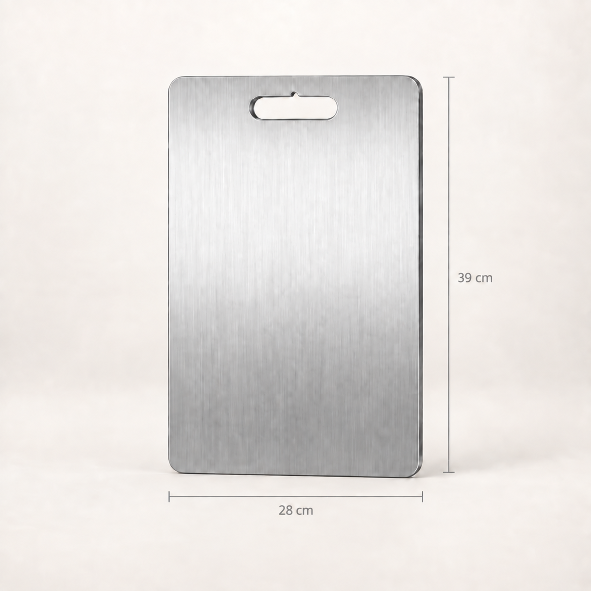 Stainless Steel Cutting Board – Double-Sided Kitchen Chopping Board